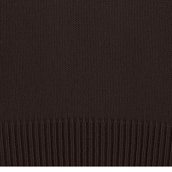 Allude Cashmere Ribkant Sweater, Mørkebrun 